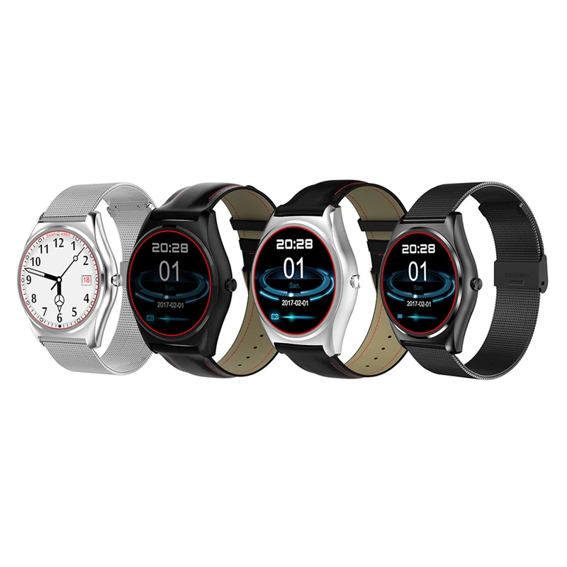 

Original N3 1.3 inch lcd IPS Bluetooth 4.0 Smart Watch IPS Circle HD LCD Watch Wireless Charging Support Heart Rate Monitoring