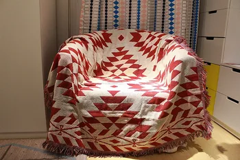 

KILIM cotton thread Retro nostalgia carpet thin blanket Ami khaki blanket bed cover living room Tablecloth Felts tapestry