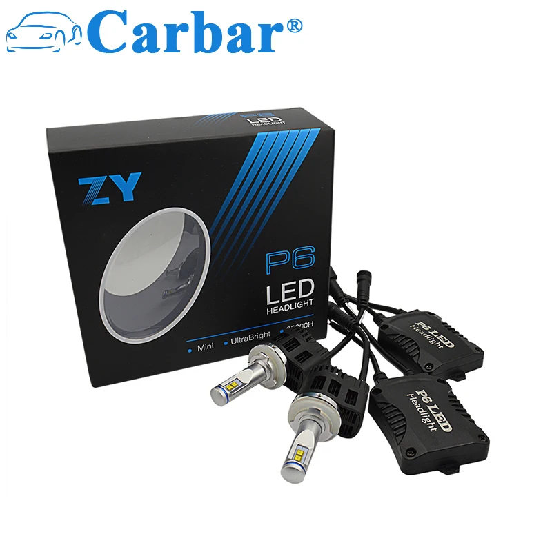 

Carbar# 2Pcs P6 H15 LED Headlight Bulb Kits 110W 10400LM/set 6000K ZES Chips/Error Free High Quality LED Healdight Lamp H15