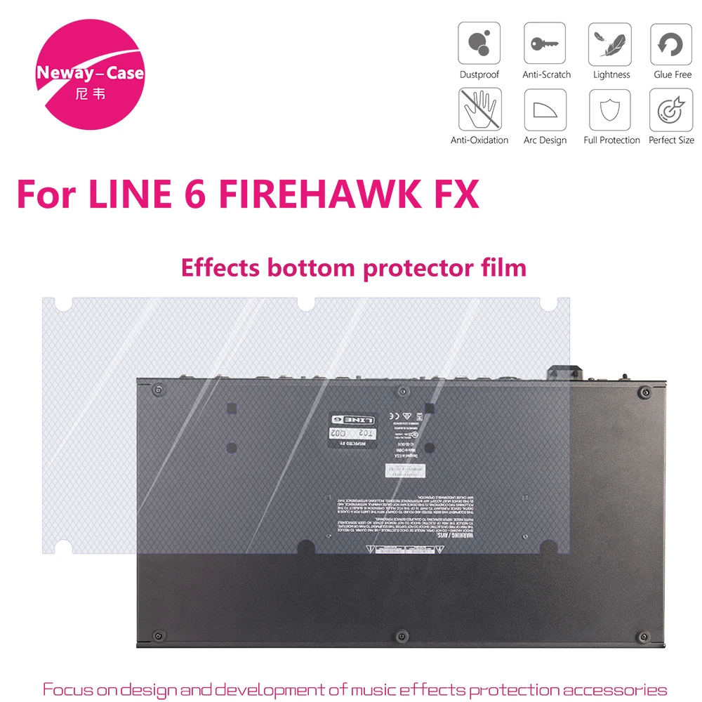 Neway-Case Electric Guitar Effect Film Protector For LINE 6 FIREHAWK FX Guitar Pedal Effects Accessories Neway-Case Electric Guitar Effect Film Protector For LINE 6 FIREHAWK FX Guitar Pedal Effects Accessories