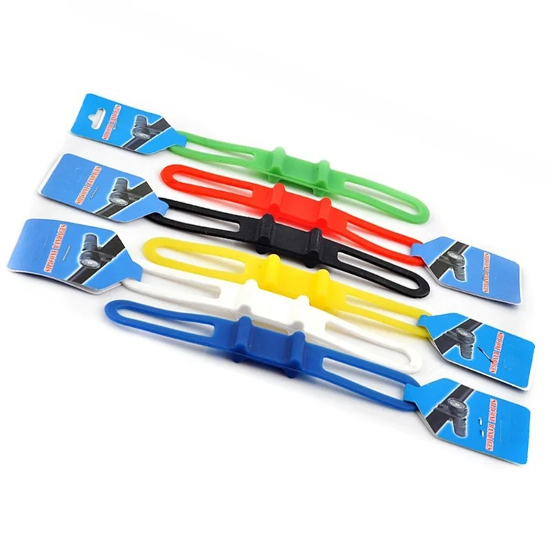 Excellent Meiguo FUFEI  Bicycle Handlebar Silicone Strap Elastic Bandage Light Holder Accessories 5