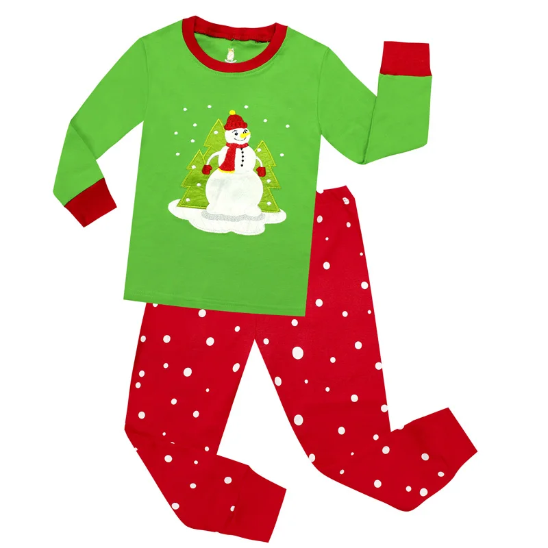 TINOLULING/ хлопковые пижамы для малышей; детская пижама с пингвином; Рождественская одежда для сна; одежда для сна для девочек; комплекты детской одежды; Пижама для мальчиков