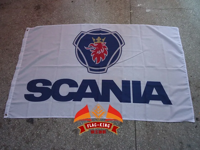 scania trucks logo flag,scania trucks 90*150CM polyster bannerin