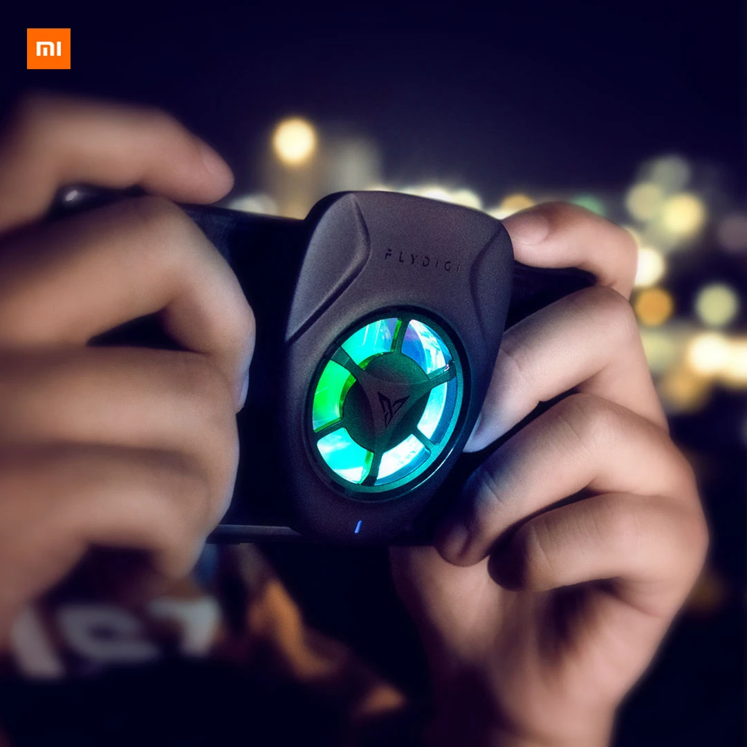 

New Original Xiaomi Mijia Youpin Feizhi Beewing Mobile Phone Radiator Black The third gear is strong wind Self-gradient glare