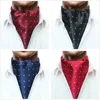 JEMYGINS Original Ins Men Slik Plaid Dot Ascot Cravat Neck Tie Scarves Accessories for Fashion Men