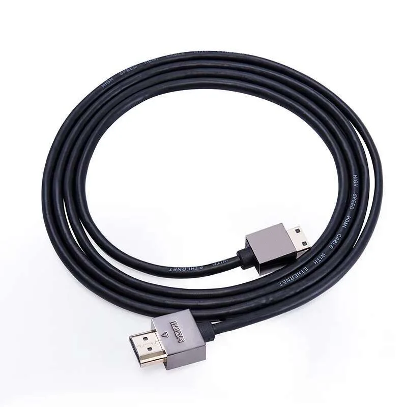 

Slim HDMI Cable HDMI to HDMI Cable HDMI 2.0 4K 3D for PS3 Projector HD LCD Apple TV Computer Cables 1m 2m