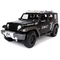 Maisto 1:18 jeep спасения concept сват черный автомобилей diecast для полиции Большой джип литья под давлением для сбора игрушечный автомобиль модели