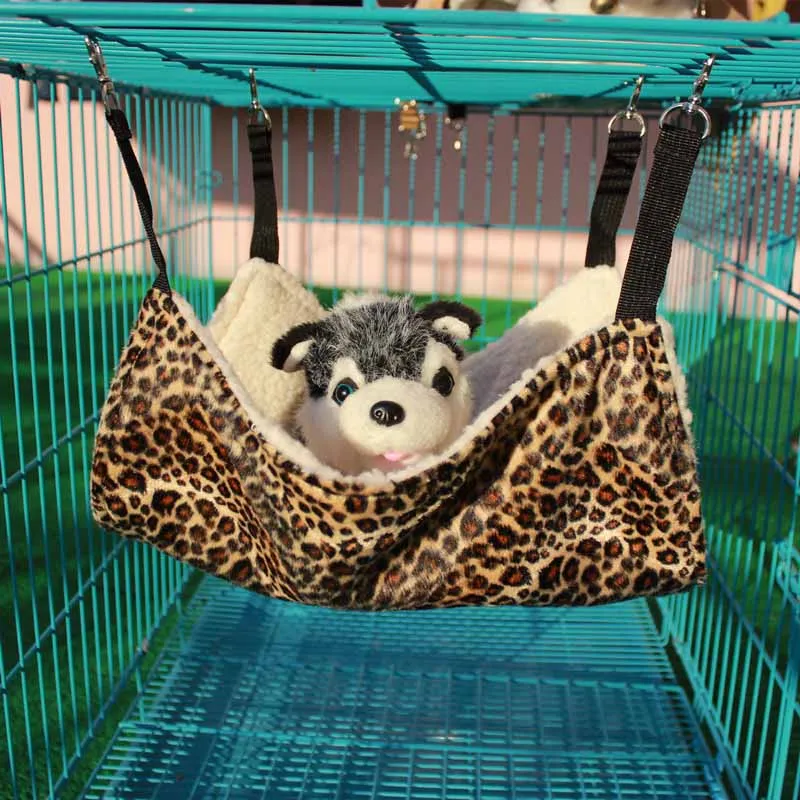 Warm Pet Cat Hammock Bed Small Dog Cage Hammock Tent Cat Cover Vest