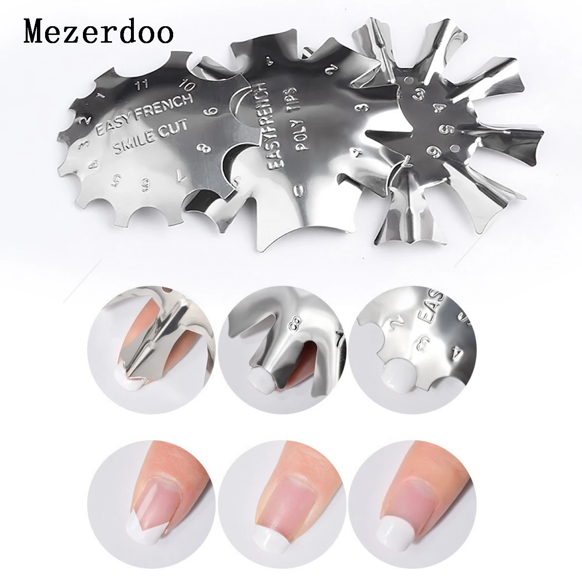 

1Pc Nail Art Manicure Edge Trimmer Nail Cutter Clipper Styling Tool UV Gel Easy French Smile Line Gradually Wide Head Equipment