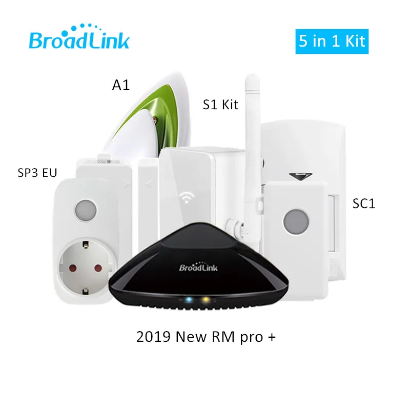 

Broadlink Smart Home Kit Upgraded Broadlink RM Pro Remote Controller A1 Air Quality Detector SP3 Wifi Socket S1 Alarm Security