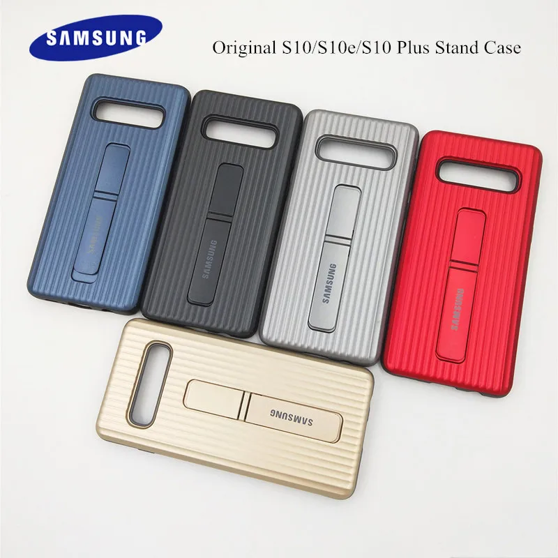 

S10 S10e Case Original Samsung Galaxy S10 Plus Stand Case Shock-Proof Heavy Duty Shell Cover For Galaxy S10E/S10 Lite/S10 +