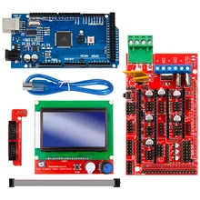 Mega 2560 R3 Mega2560 Rev3 +Ramps 1.4 Controller +Ramps1.4 Lcd 12864 Lcd For 3D Printer Kit