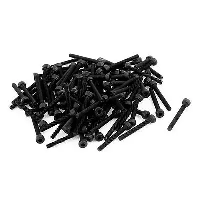 

50Pcs Black M2 x 16mm Alloy Steel Hex Bolt Socket Head Cap Machine Screws