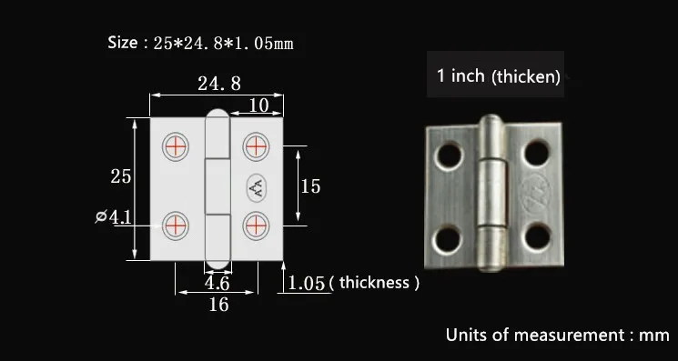 125mm×24.8mm×1.05mm_