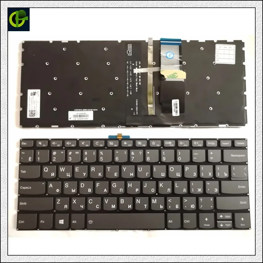 Оригинальная клавиатура с русской подсветкой для Lenovo Yoga 720 15 520 14 14IKB 15ISK 15IKB