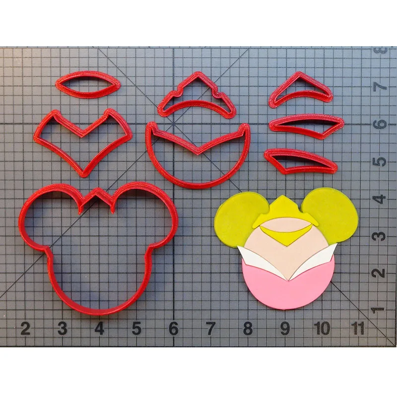 Princess Cookie Cutter Set Custom Made 3D Printed Cake Cutter Tools