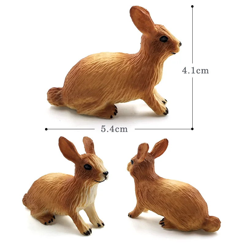 Christmas Simulation Little Fox Rabbit Squirrel Animal Model Figurine Home Decor Miniature Fairy Garden Decoration Accessories miniature figurines miniature ornament miniature duck figurines rabbit ornament rabbit ornaments