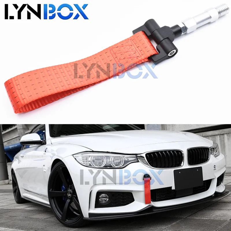 Red Tow Hook Towing Trailer Belt Strap Tow Ropes For New BMW F10 F11