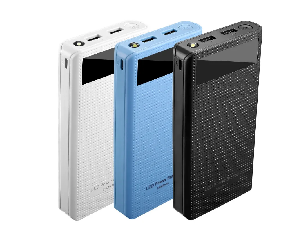 

U7 18650 Battery Charger Dual USB 5V 2.1A Power Bank Case Kit 7X 18650 Battery Charger Case Box for Cell Phone