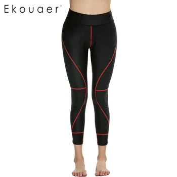 

Ekouaer Women Leggings High Waist Elastic Legging Slim Padded Breathable Leggings Push Up Sexy Workout Pants