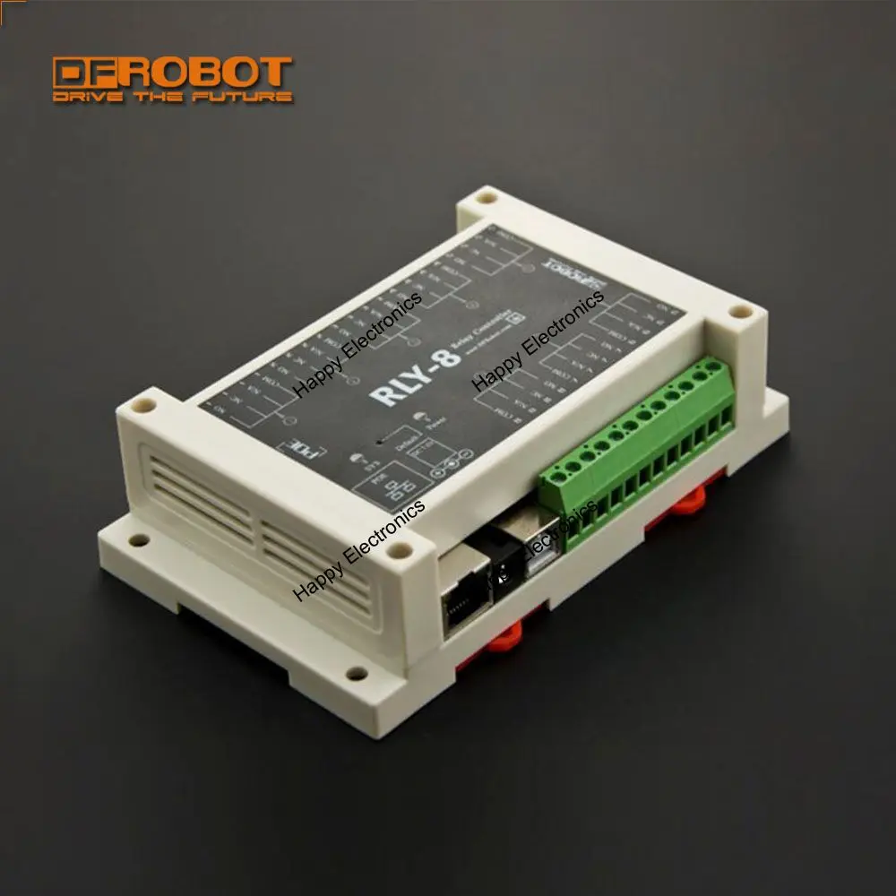 DFRobot 8 канальный релейный контроллер Ethernet реле STM32 на входе 7 ~ 23 в/44 57 в 277V 10A/125V 12A