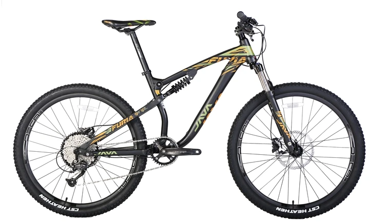 JAVA Mountain Bike 27.5er Full Suspension bicycle 9 Speed Oil Disc Brake