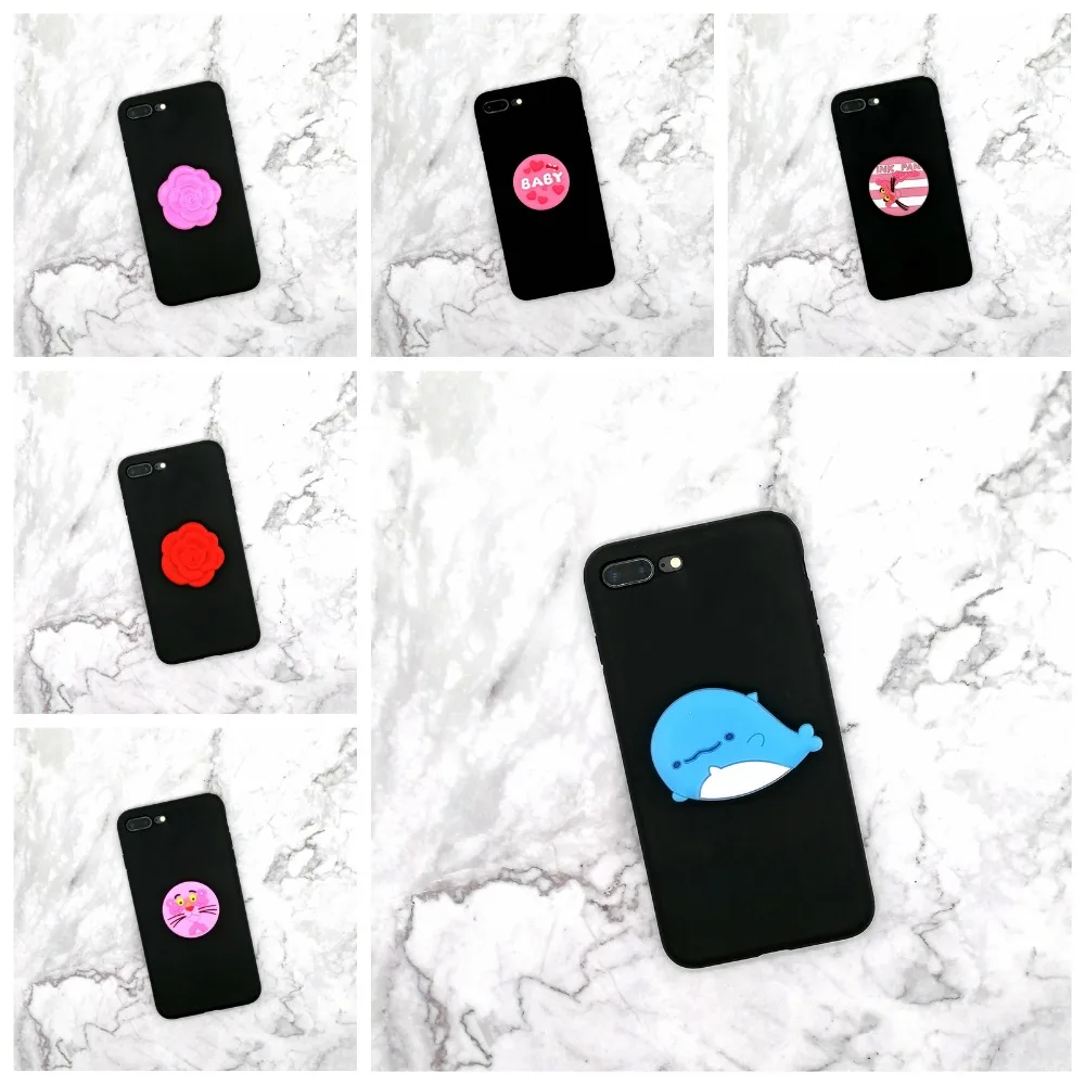 

Universal socket mobile phone stretch bracket Cartoon air bag Phone Expanding phone Stand Finger car phone Holder ring holder