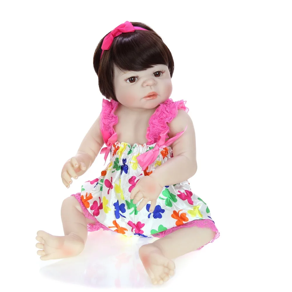 

Lovely 23 Inch Reborn Baby Girl Dolls Full Body Silicone Vinyl Realistic 57 cm bebe Reborn Dolls For Kids Birthday Gift