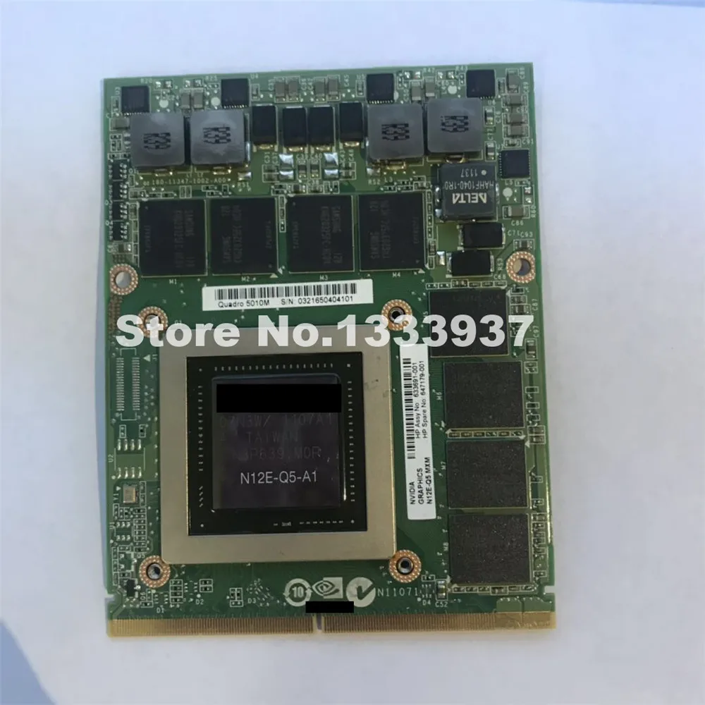 N12E Q5 A1 4GB Quadro 5010M Q5010M Q5010 Видеокарта Vga для dell m6600 M15X HP 8760W 8770W|Материнские платы