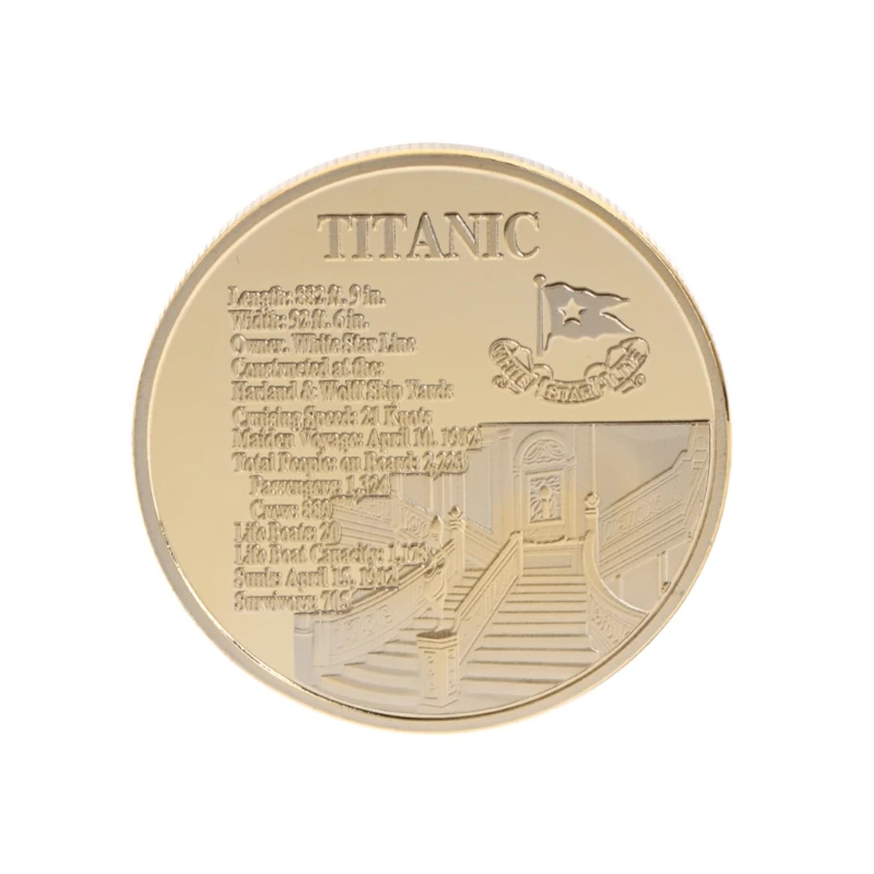 Commemorative Coin Titanic Ship Incident Collection Arts Gifts BTC Bitcoin Alloy