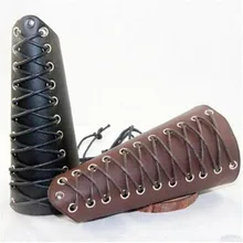 Ретро Стиль игры Косплэй реквизит аксессуары из натуральной кожи наручи средневековье пара в стиле панк крест рука Броня стрелковое оружие наручей