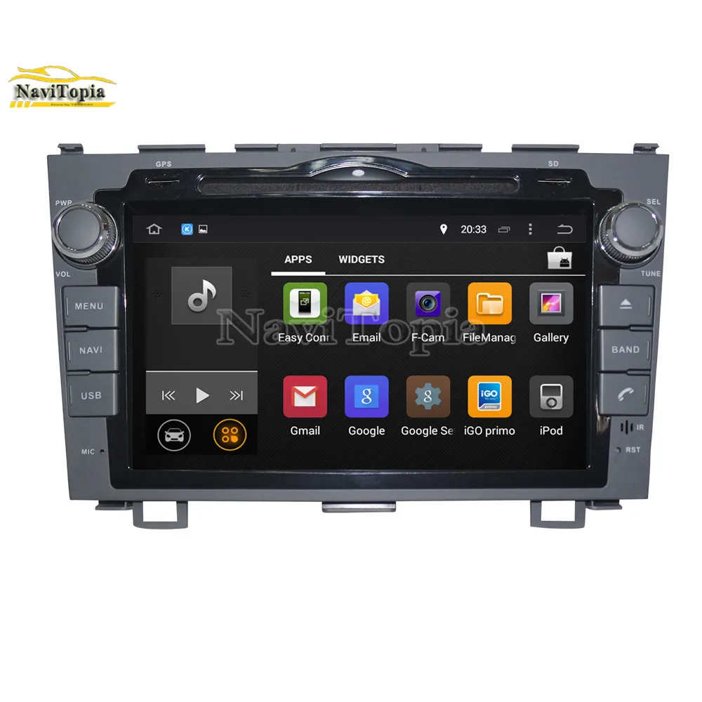 Discount NAVITOPIA 4G RAM 64G ROM PX6 Six Core Android 9.0 Car DVD Multimedia Player GPS Navigation for Honda CRV 2006 2007 2008-2011 2