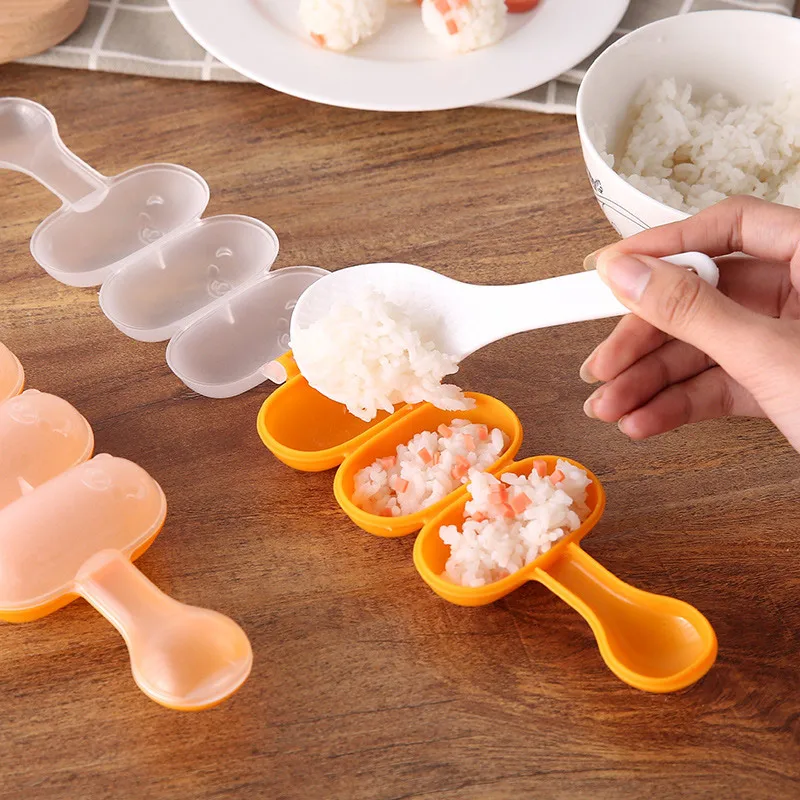 Useful Baby Rice Mold Roll Maker Hand Shaking Sushi Maker Kids Feeding Helper