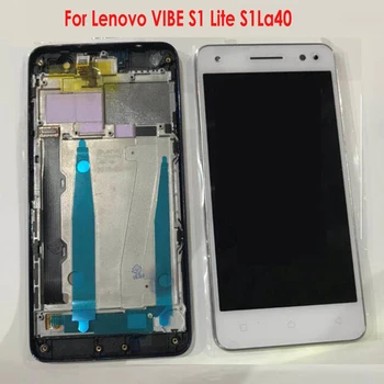 

Original Best Working Full Frame with LCD Display Touch Screen Digitizer Assembly For Lenovo VIBE S1 Lite S1La40 Mobile Parts