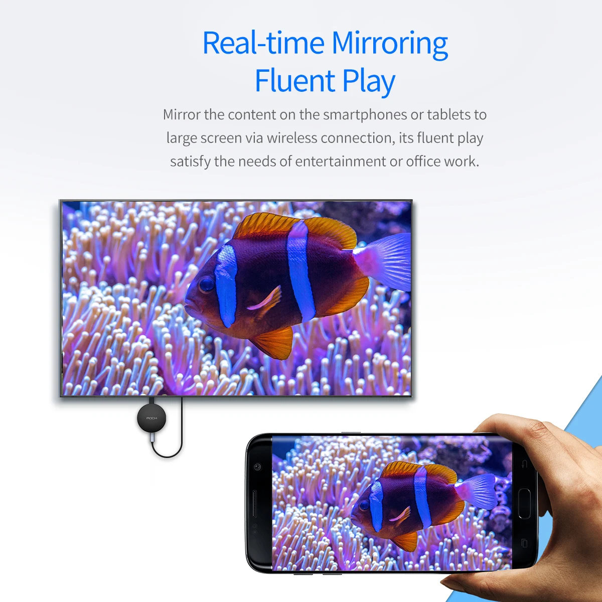 ROCK Wifi Display Dongle with HDMI Port 7