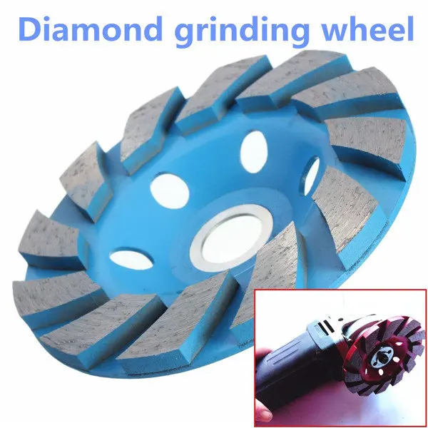 

4 Inch 6 Hole Diamond Segment Grinding Cup Wheel Disc Grinder Granite Stone