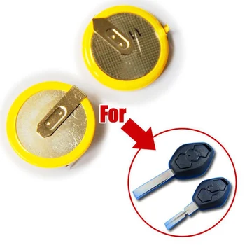 

100pcs Remote Control car Key Rechargeable Battery LIR2025 for B-MW 3/5 Series E46 E39 3B Remote Key FOB