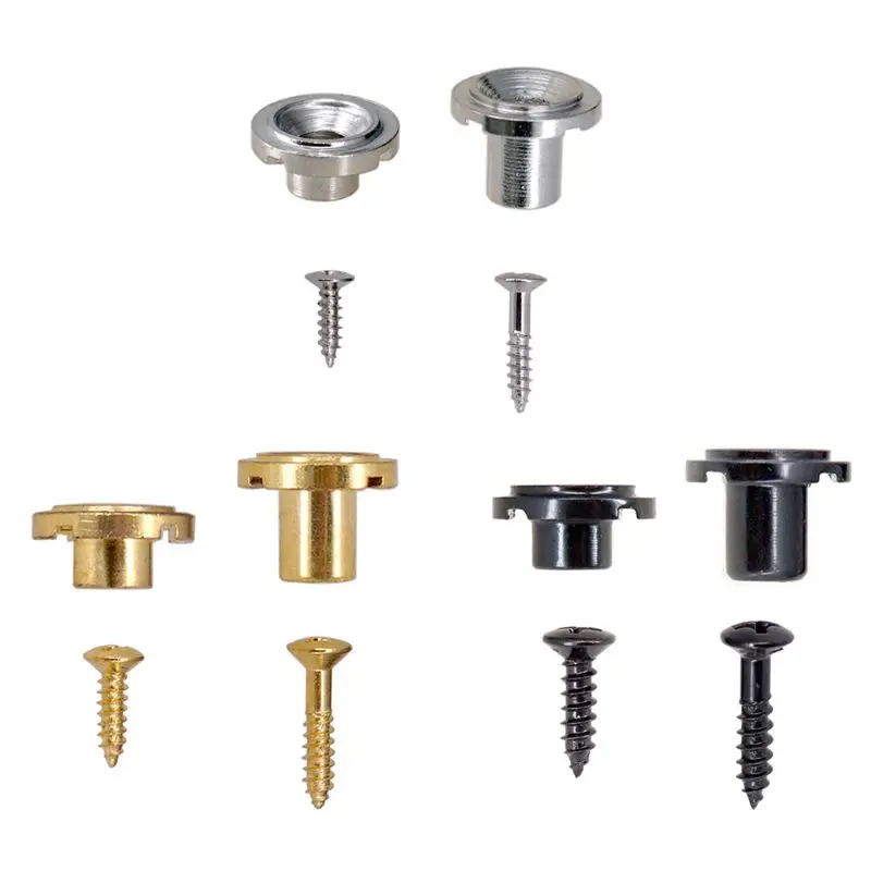 

Guitar String Tree Retainer with Mounting Screws Metal High Low Set for ST TL