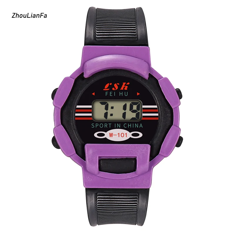 

Kids Electronic Watch Boys Girls Children Sports Watch 2019 Digital Display Contrast Color 8 Colors Cute Kids Wrist Watches Gift