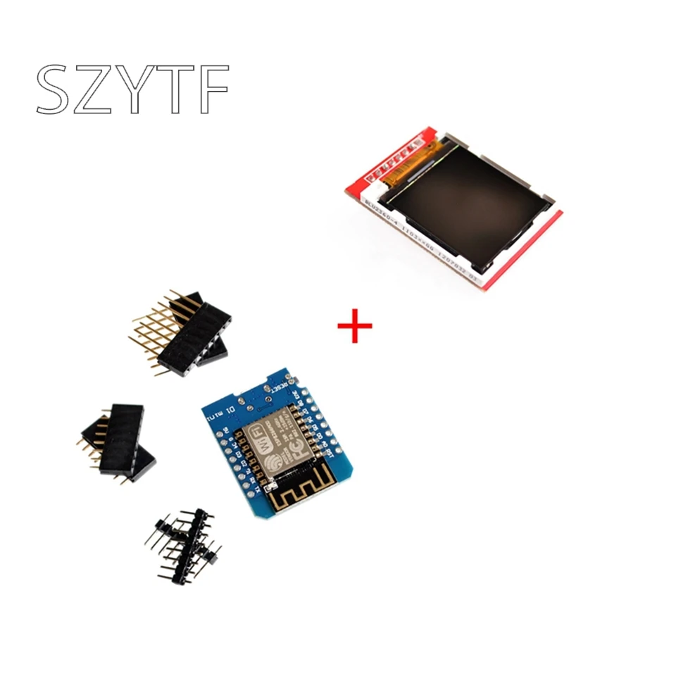 

Mini D1 wifi ESP-12F N ESP8266 development board + TFT LCD module 1.44 inch screen