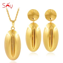 Sunny Jewelry Модные Ювелирные наборы для женщин колье серьги Кулон Ювелирные наборы для вечерние ювелирные изделия в форме яйца