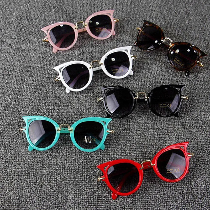 

Kids Stylish Cat Eye Sunglasses Shades Eyewear Glasses Outdoor Students Holiday Children Girls Party Travel