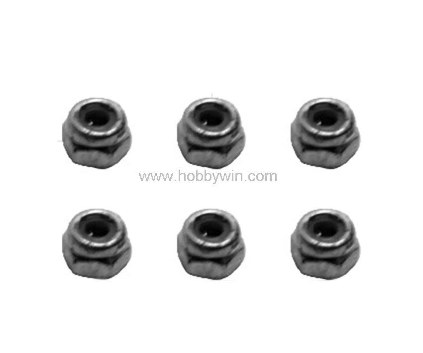 Гайка с замком HBX part H002 M3 6 шт. для Haiboxing 1/10 и 1/8 радиоуправляемая модель багги авто
