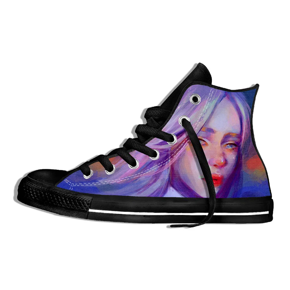 Новинка повседневная обувь в стиле хип хоп Billie Eilish с 3D принтом легкие кроссовки