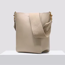 Осень/зима новая женская сумка-мешок простая сумка на плечо с широким ремешком с рисунком личи классическая элегантная сумка-мессенджер для отдыха