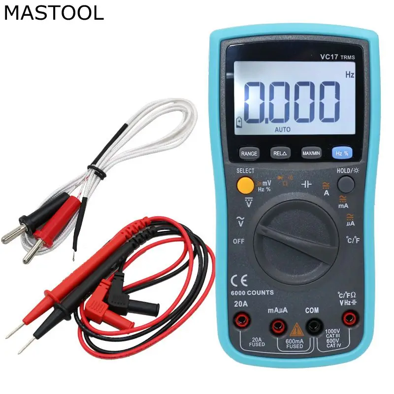 

Professional Electrician Multimeter Digtal Display Screen Backlight Multimeter Portable Voltage Tester Voltmeter