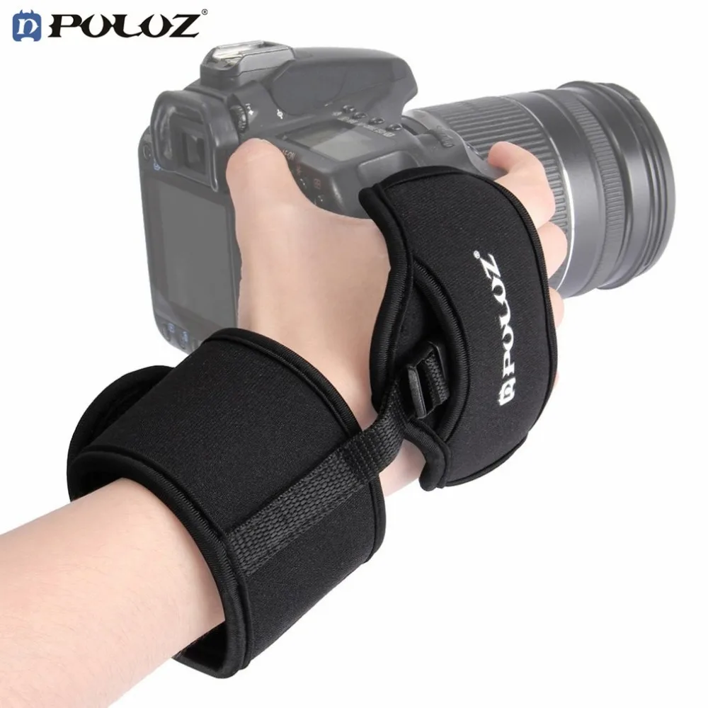 

PULUZ Wrist Camera Strap For SLR/DSLR Camera Accessories With 1/4 Inch Screw Plastic Plate Professional Soft Neoprene Hand Grip