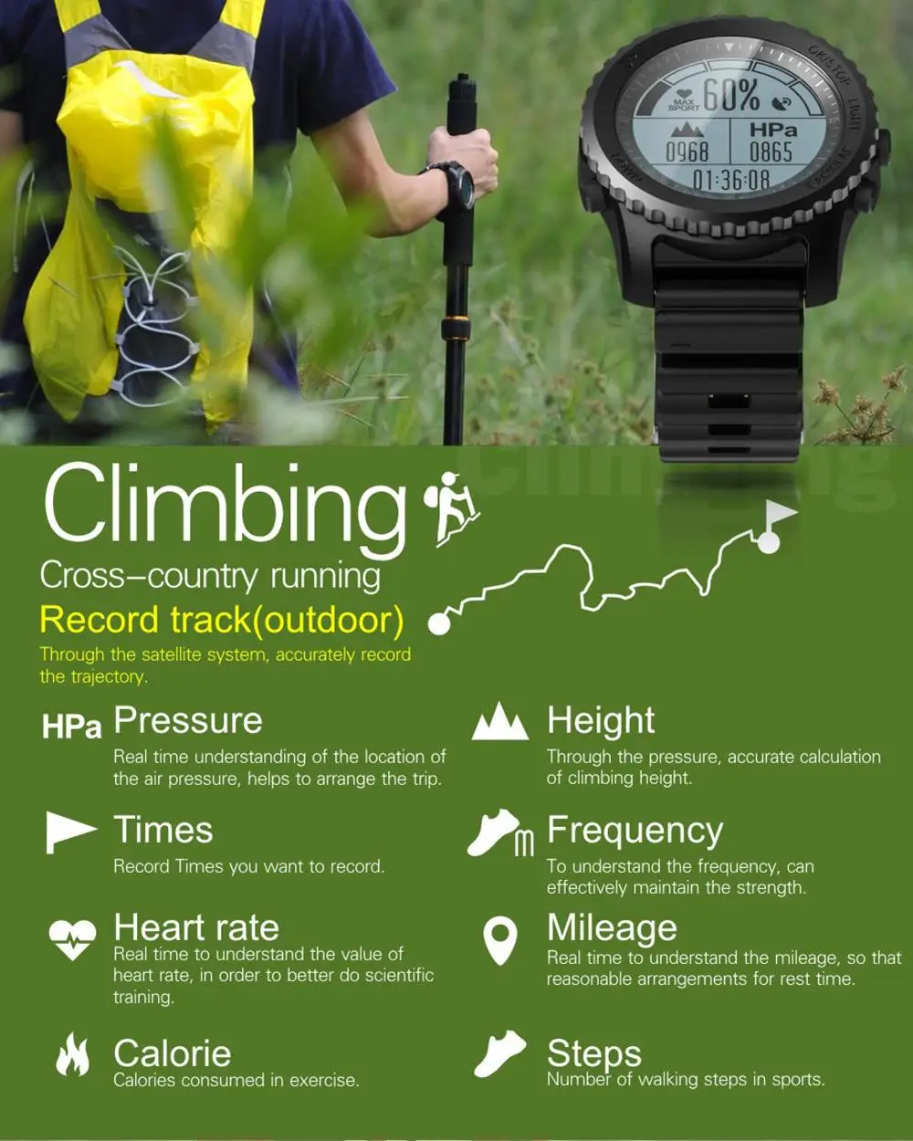 MAKIBES G07 GPS SPORTS WATCH BLUETOOTH SMART WATCH IP68 WATERPROOF SMARTWATCH 255893 28