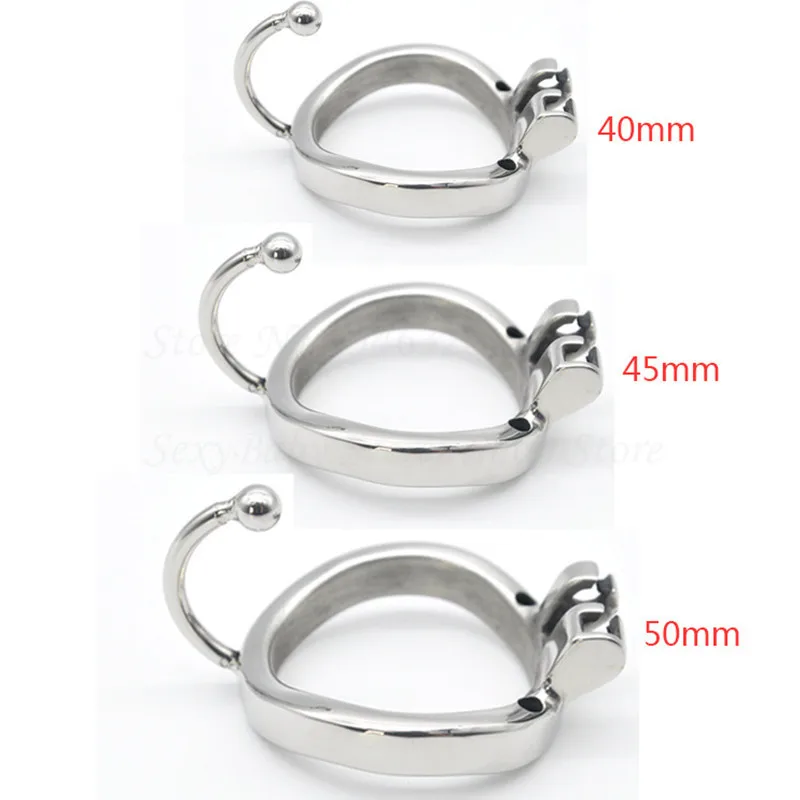 304 Stainless Steel Chastity Belt Cock Cage Penis Ring Male Chastity Device With Base Arc Ring Adult Games BDSM Sex Toys For Men
