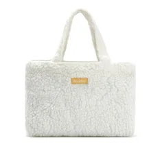 Winter messenger hangbags for girls bag Ladies Portable wool lunch Bag Thermal Food Picnic Lunch Bags for Women kids Bag Tote